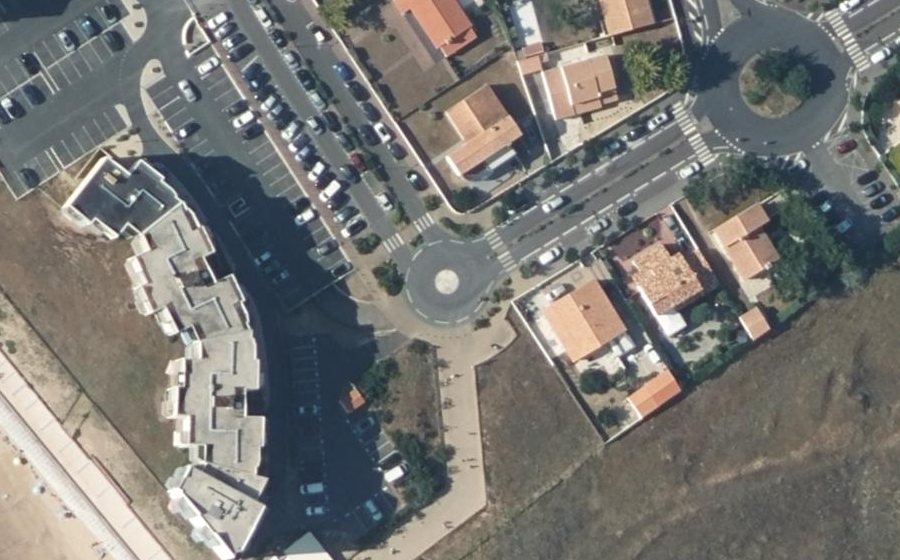 Vue aérienne du Boulevard des Océanides