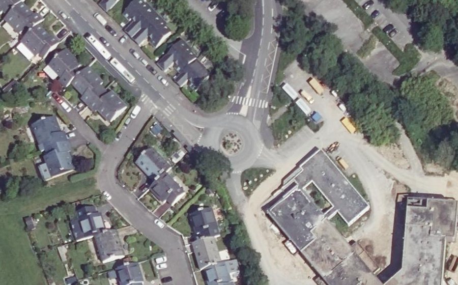 Vue aérienne du Rue de Kergestin