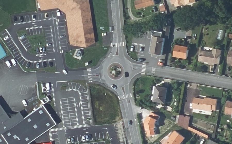 Vue aérienne du Rue de Nantes