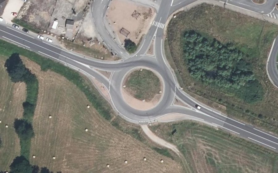 Vue aérienne du Route de Bourg