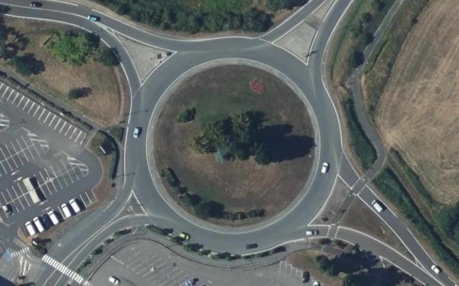 Vue aérienne du Rond-Point des Joncs
