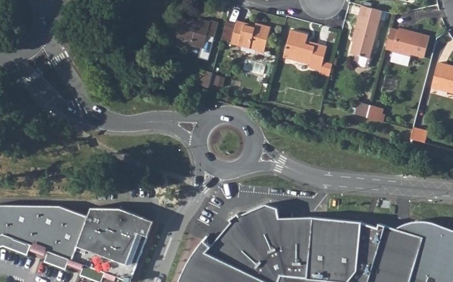 Vue aérienne du Rond-Point du Pacifique