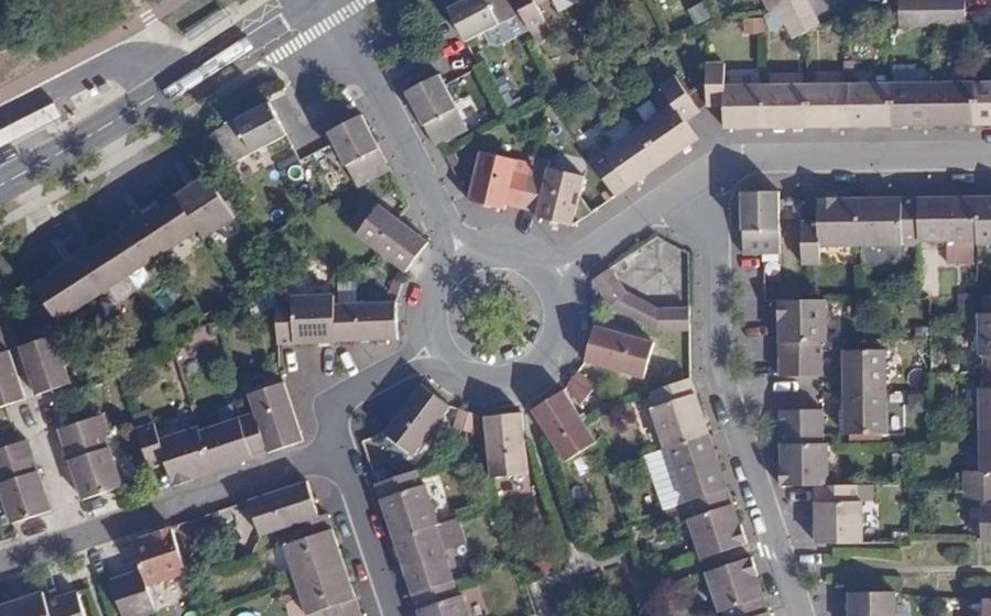 Vue aérienne de la Place du Noyer