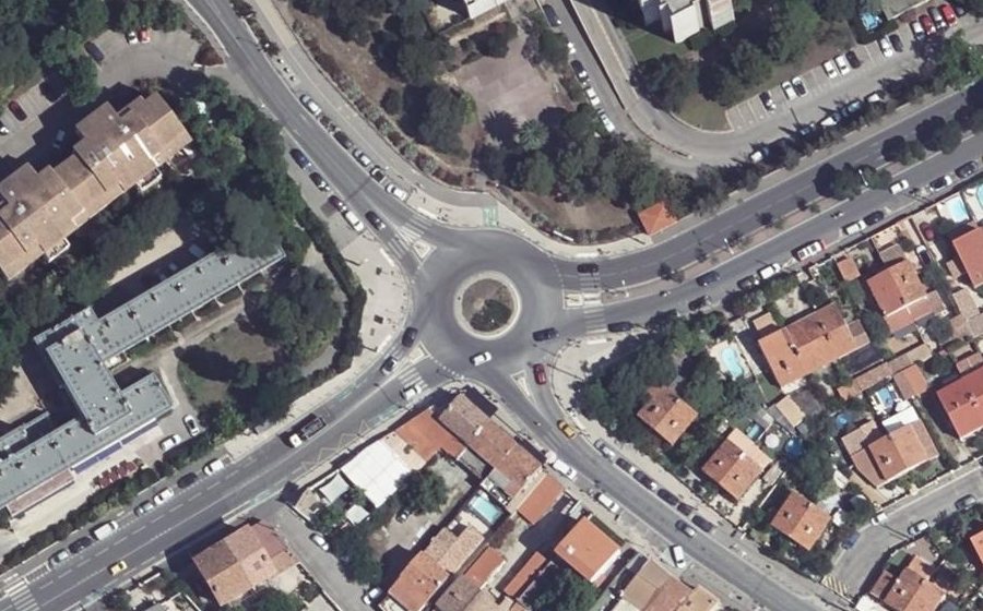 Vue aérienne du Rue François Mauriac