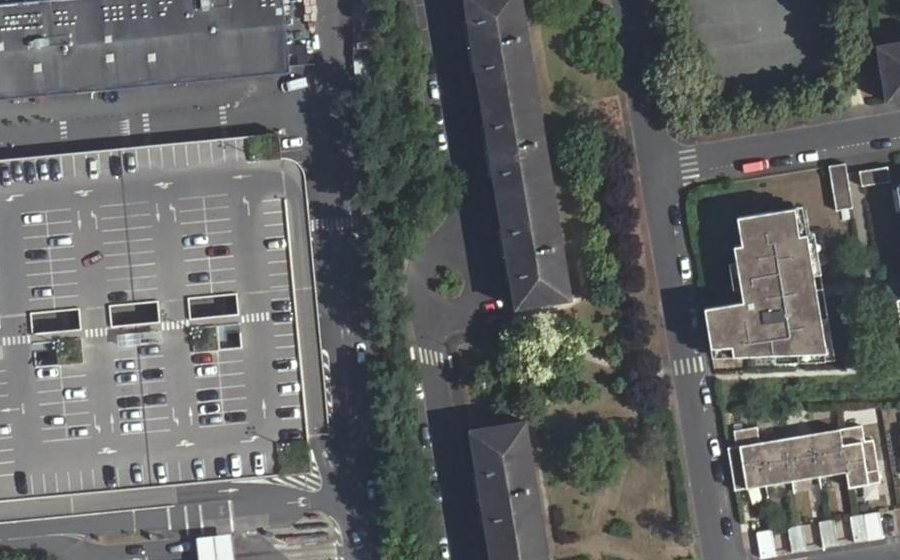 Vue aérienne du Rue de Dieppe