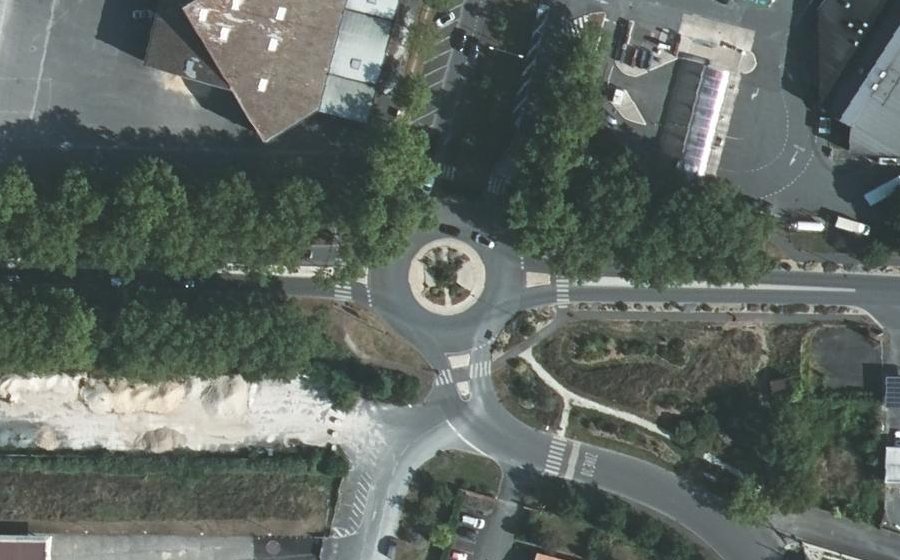 Vue aérienne du Giratoire de de Gaulle