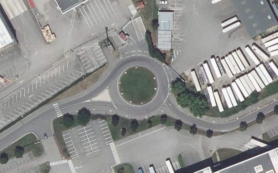 Vue aérienne du Rue Marcel Mérieux