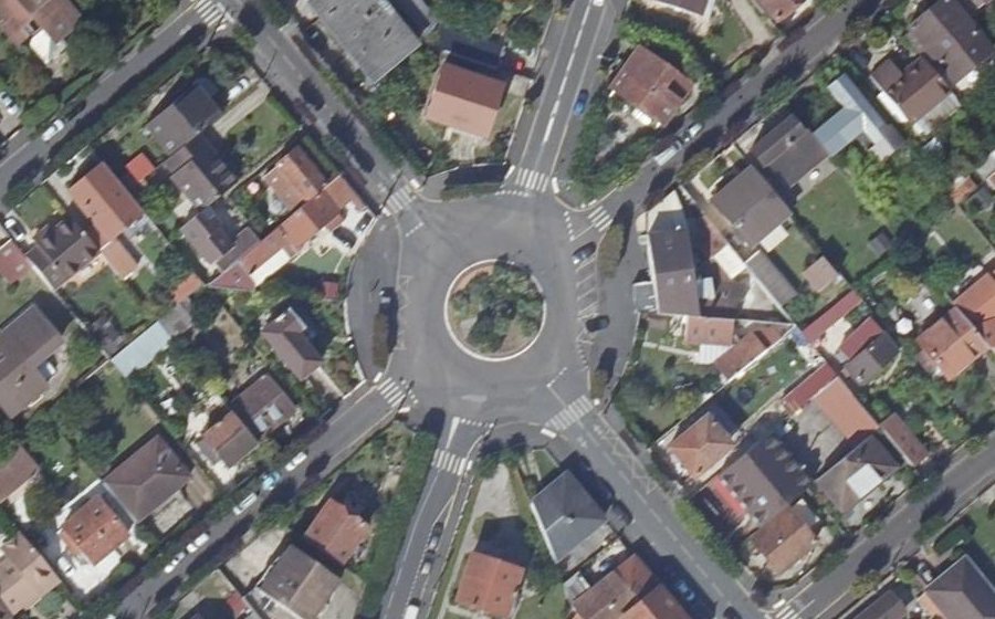 Vue aérienne du Place Stalingrad