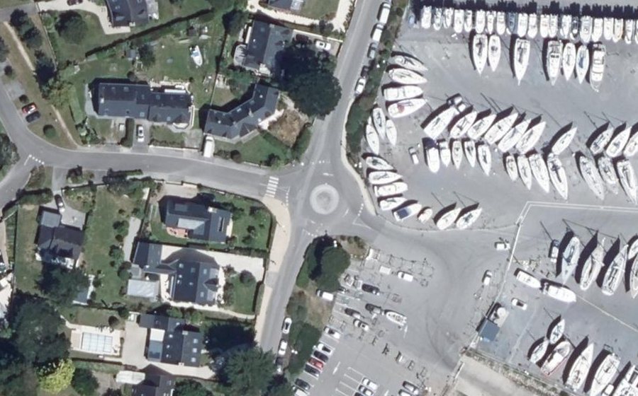 Vue aérienne du Chemin du Croisty