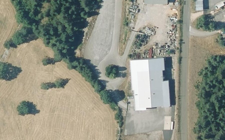 Vue aérienne du Zone Artisanale d'Inos