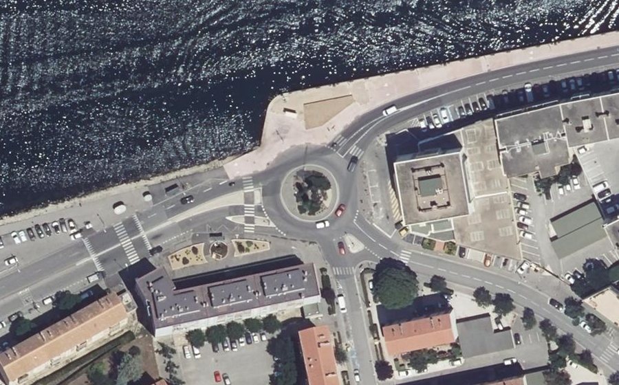 Vue aérienne du Rond-Point Lucien Degut