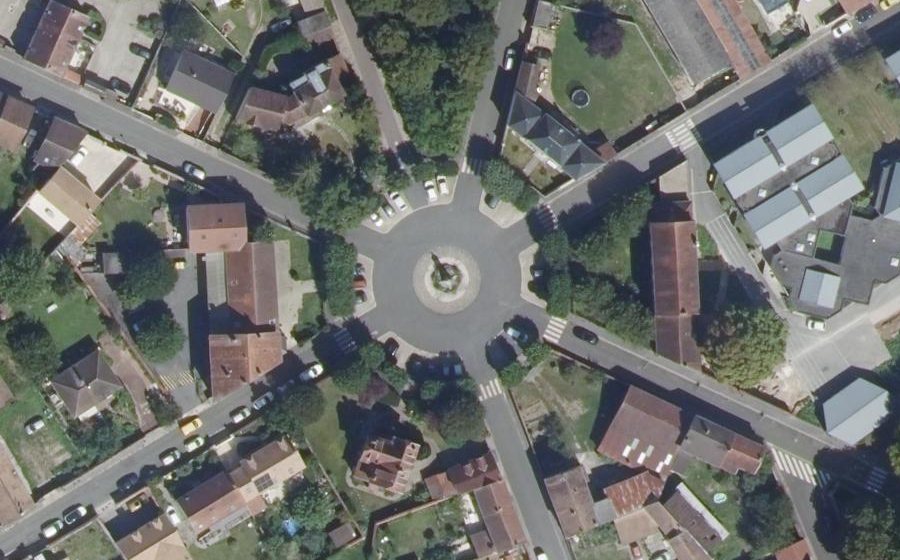 Vue aérienne du Place de Verdun