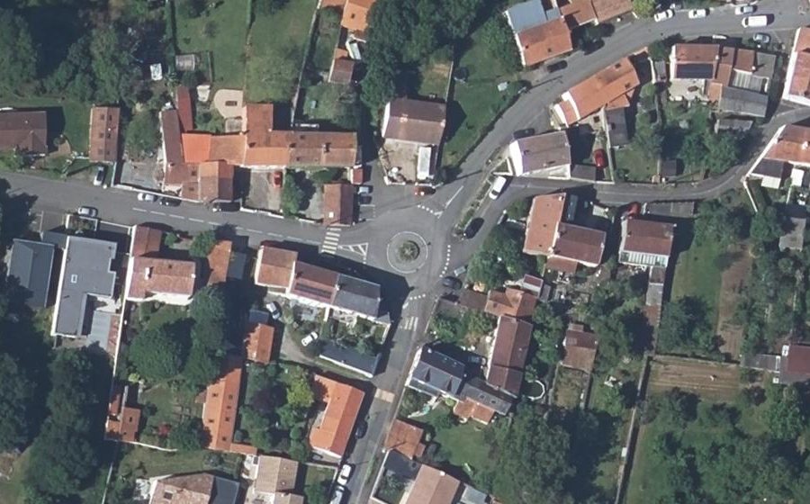 Vue aérienne du Place des Acacias