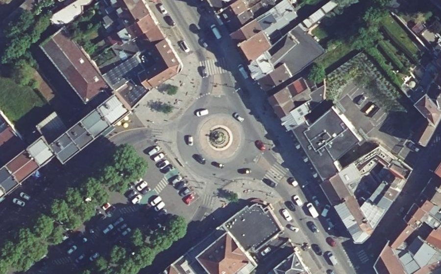 Vue aérienne du Giratoire René Cassin