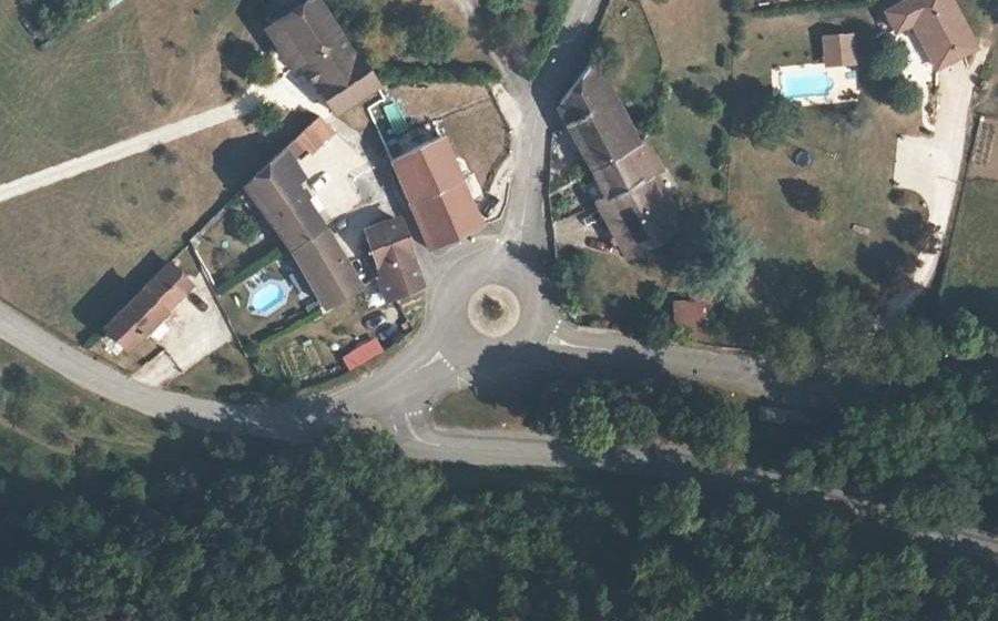 Vue aérienne du Place du Garin