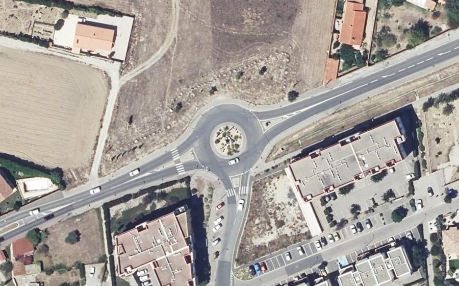 Vue aérienne du Rond-Point des Droits et des Devoirs