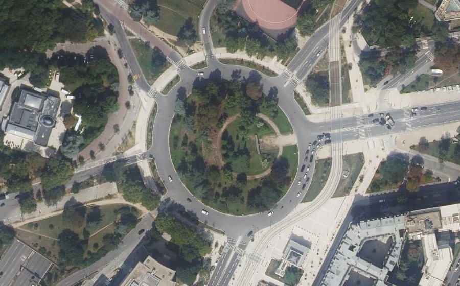 Vue aérienne du Place du Maréchal de Lattre de Tassigny