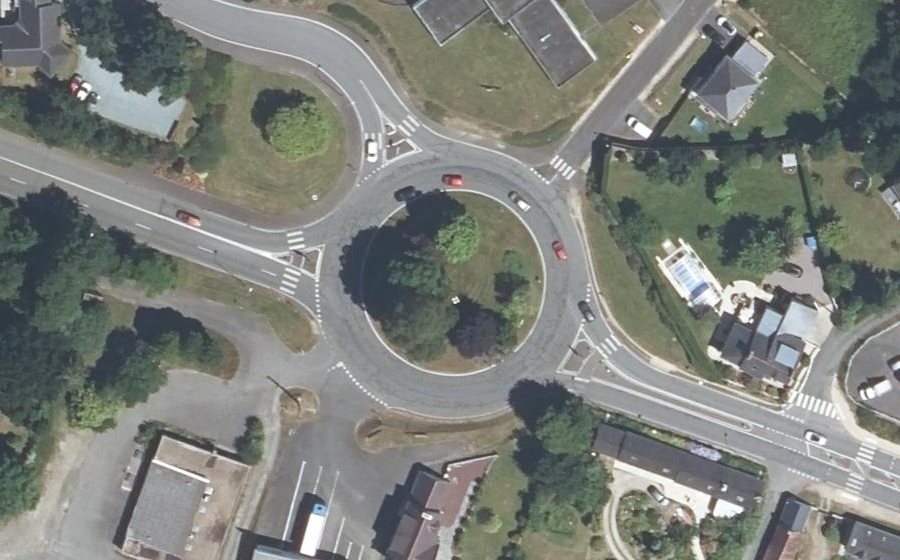 Vue aérienne du Rond-Point de Kerampichon