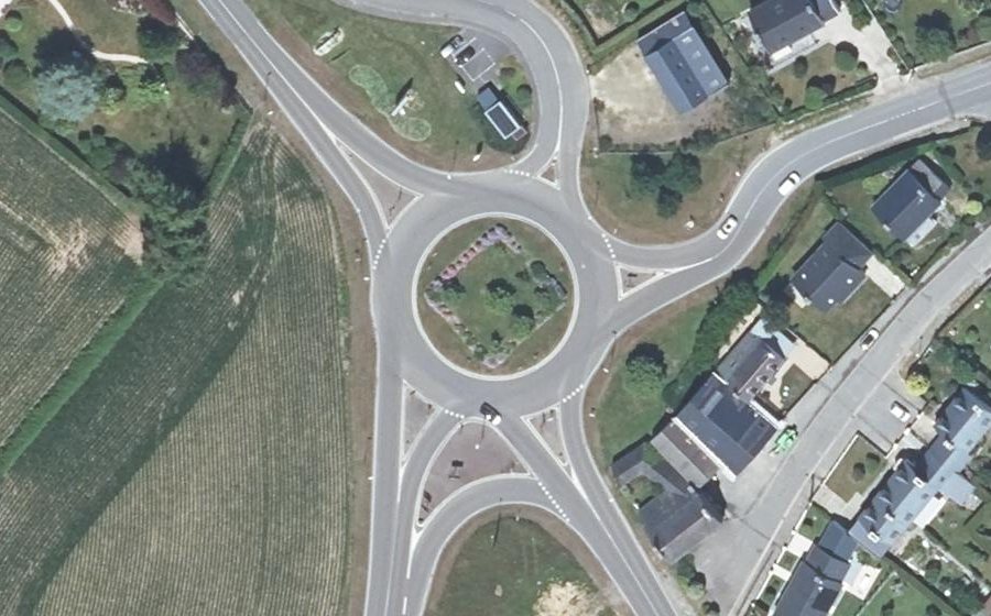 Vue aérienne du Rond-Point de Mabiliès