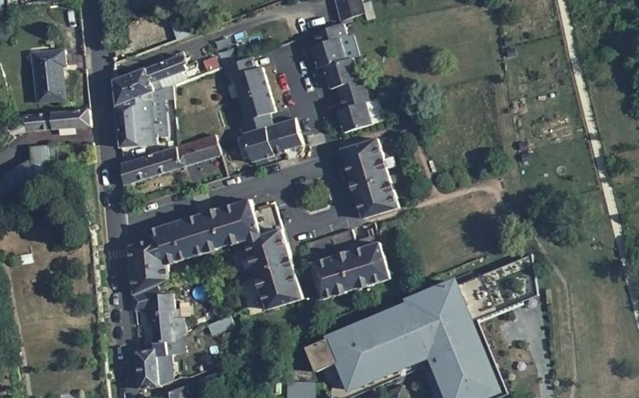 Vue aérienne du Allée des Quatre Maréchaux