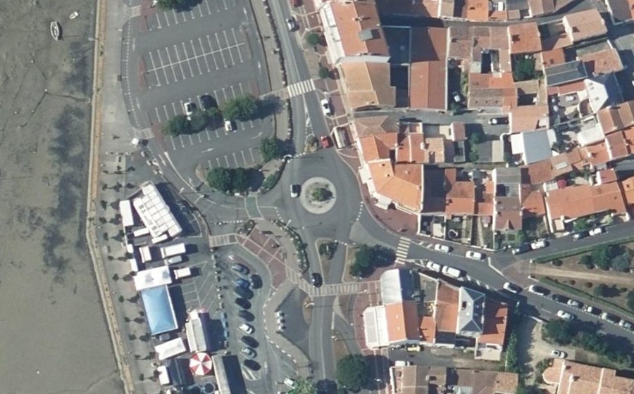 Vue aérienne du Rond-Point Port Fidèle