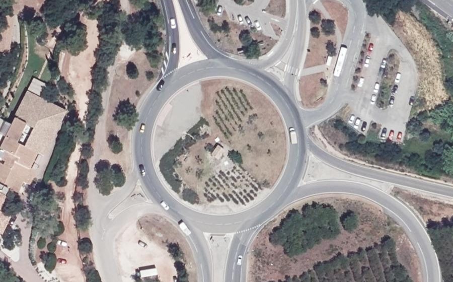 Vue aérienne du Rond-Point des Anciens Combattants