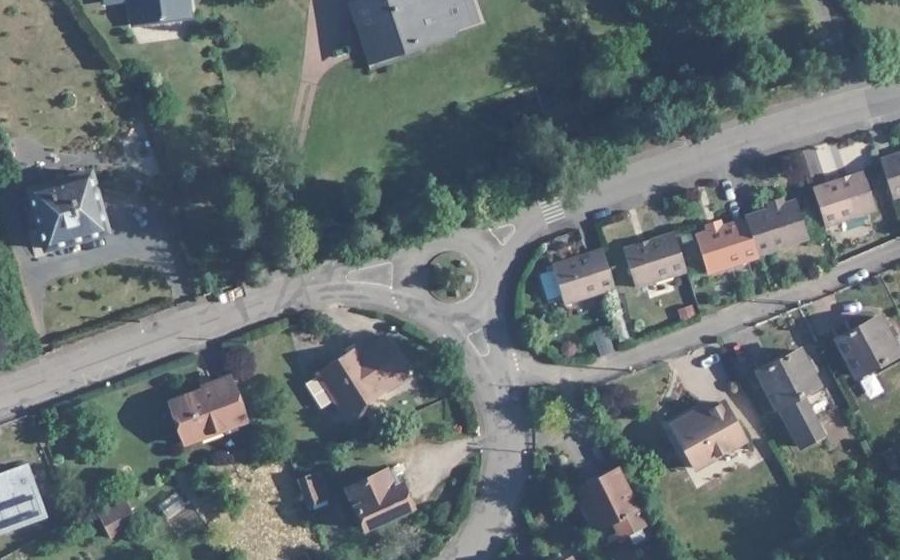Vue aérienne du Rond-Point Maurice Ehlinger