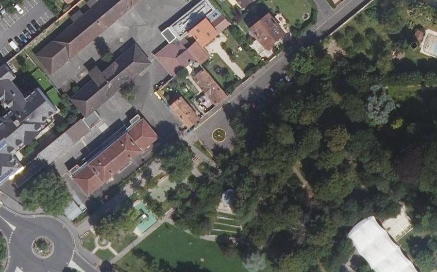 Vue aérienne du Rue de la Poste