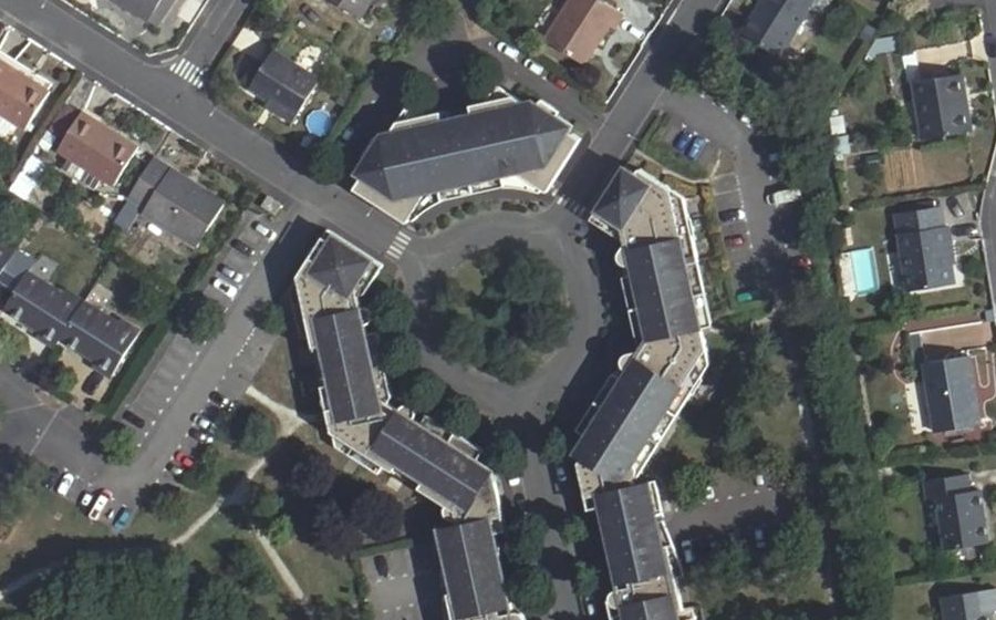 Vue aérienne du Place Condorcet