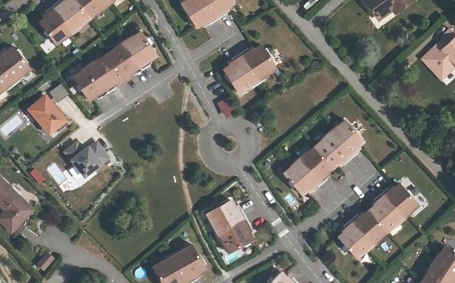 Vue aérienne du Allée des Chênes