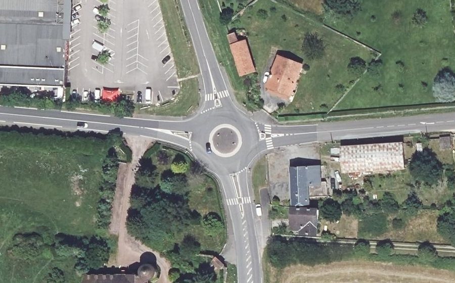 Vue aérienne de la Croix du Breuil