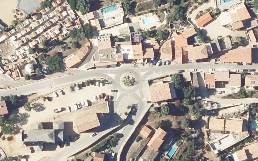 Vue aérienne du Place de l'Église