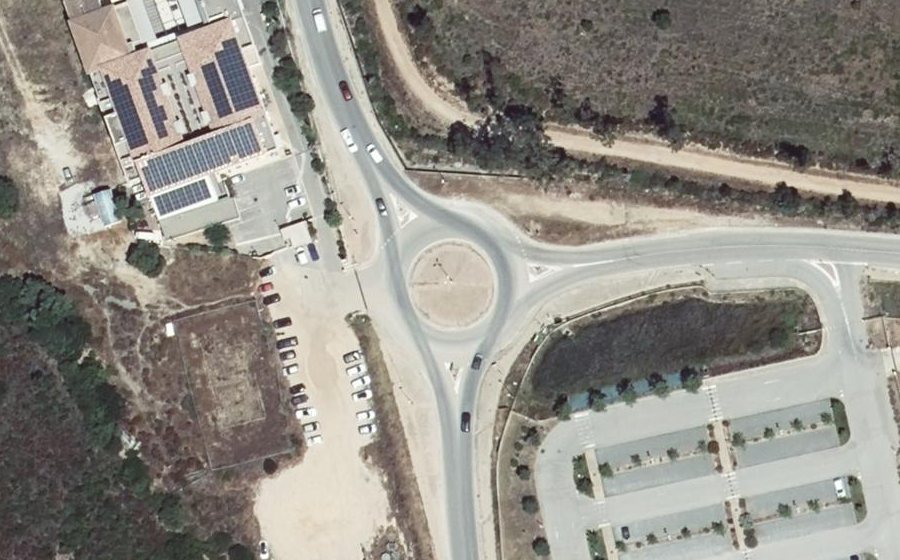 Vue aérienne du Route de Calenzana
