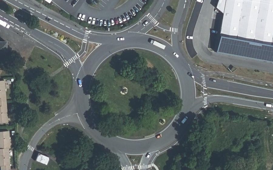 Vue aérienne du Place de Grand Champ