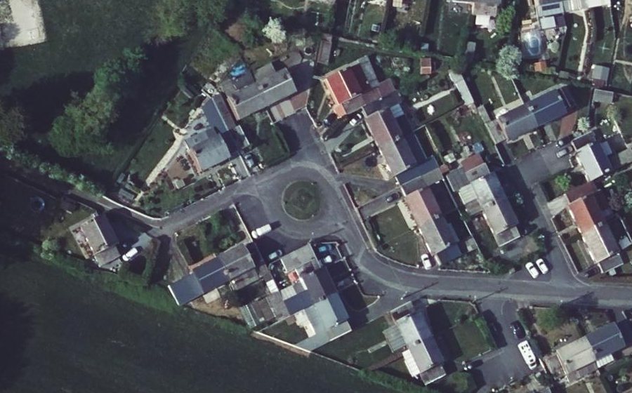 Vue aérienne du Cité des Platanes