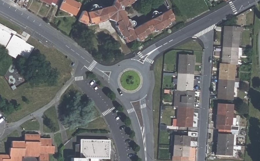Vue aérienne du Rue de la Girardière