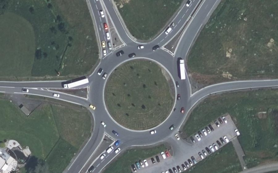 Vue aérienne du Rond-point de Dénia