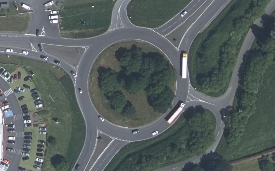 Vue aérienne du Place de l'Océan