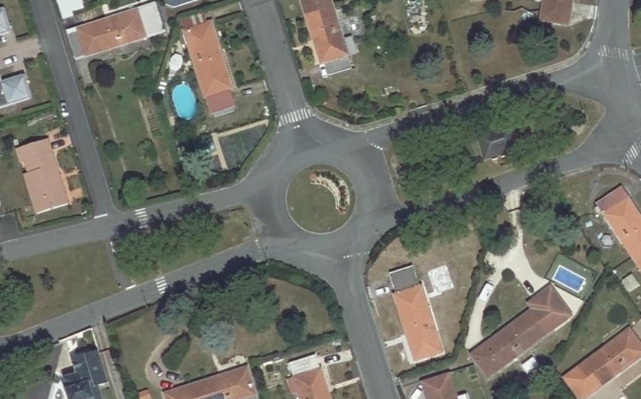 Vue aérienne du Rond-Point de Blois