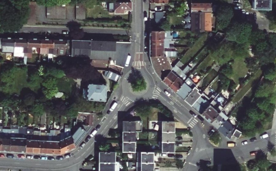 Vue aérienne de la Place de la République