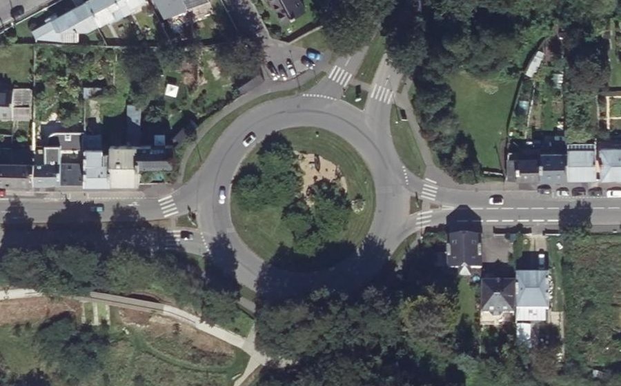 Vue aérienne du Rond-Point de Kertatupage