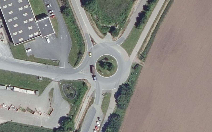 Vue aérienne du Kroazhent-Tro Kerbenhir