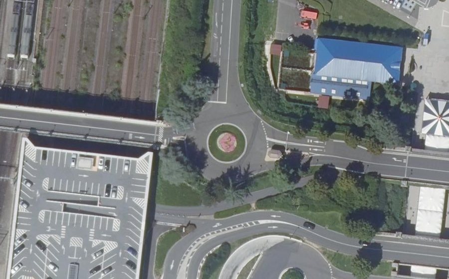 Vue aérienne du Rue de la Marnière