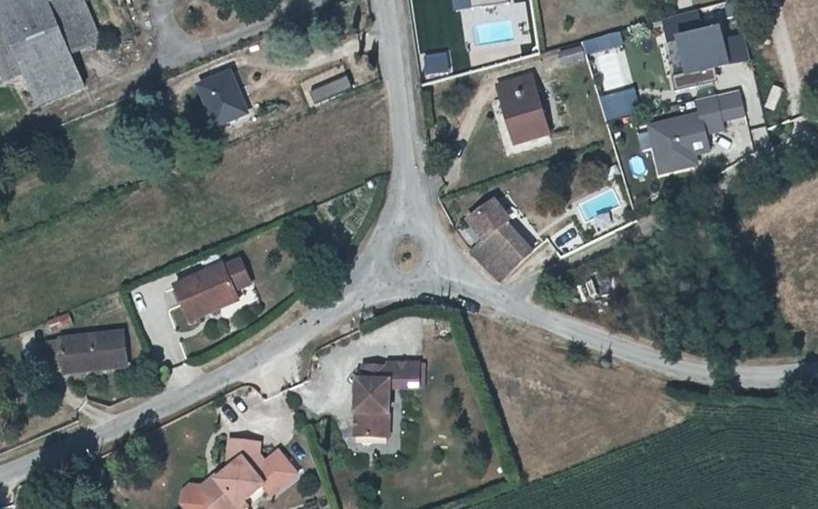Vue aérienne du Chemin de la Prairie
