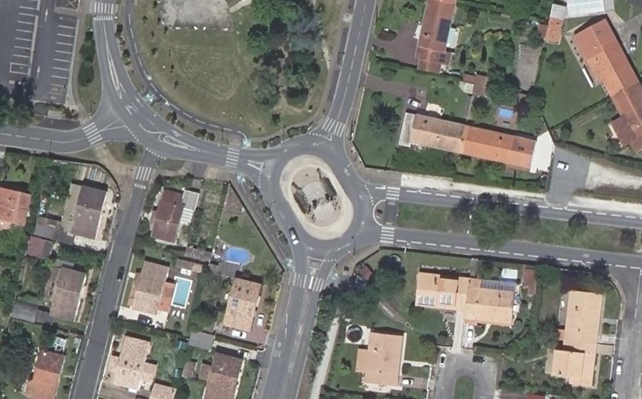 Vue aérienne du Avenue Raoul Bourdieu