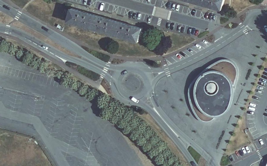 Vue aérienne du Avenue du Général de Gaulle