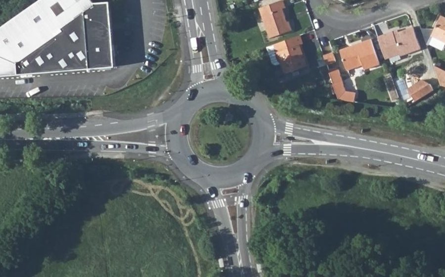 Vue aérienne du Rond-Point de Vertou