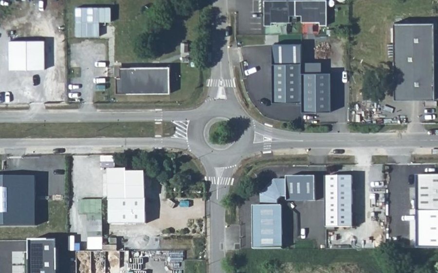 Vue aérienne du Rue Pierre-Gilles de Gennes