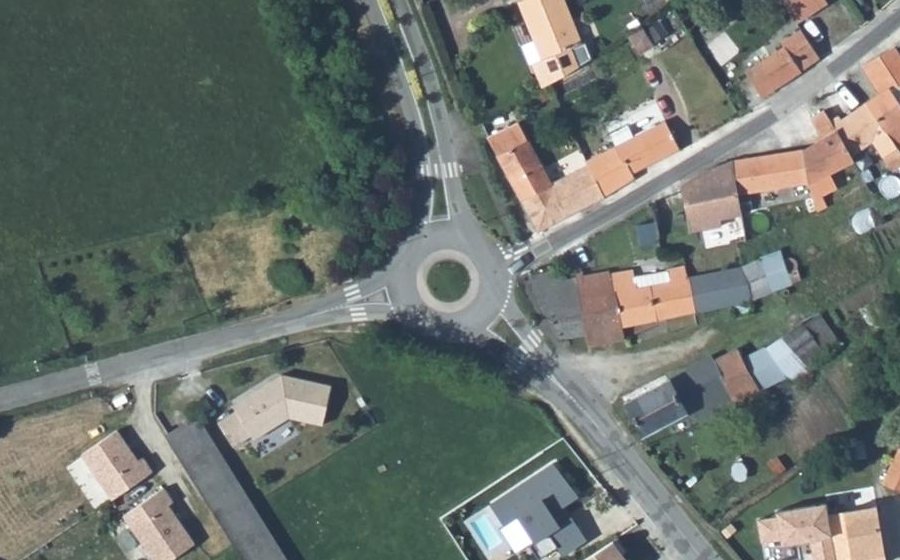 Vue aérienne du Rue de la Minoterie