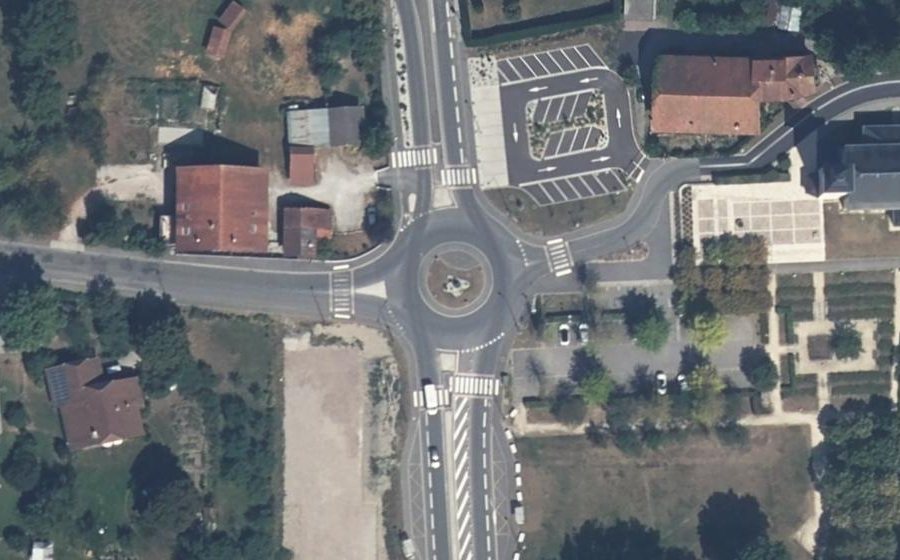 Vue aérienne du Avenue des Îles